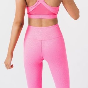 ZYIA Hot Pink Leopard Leggings